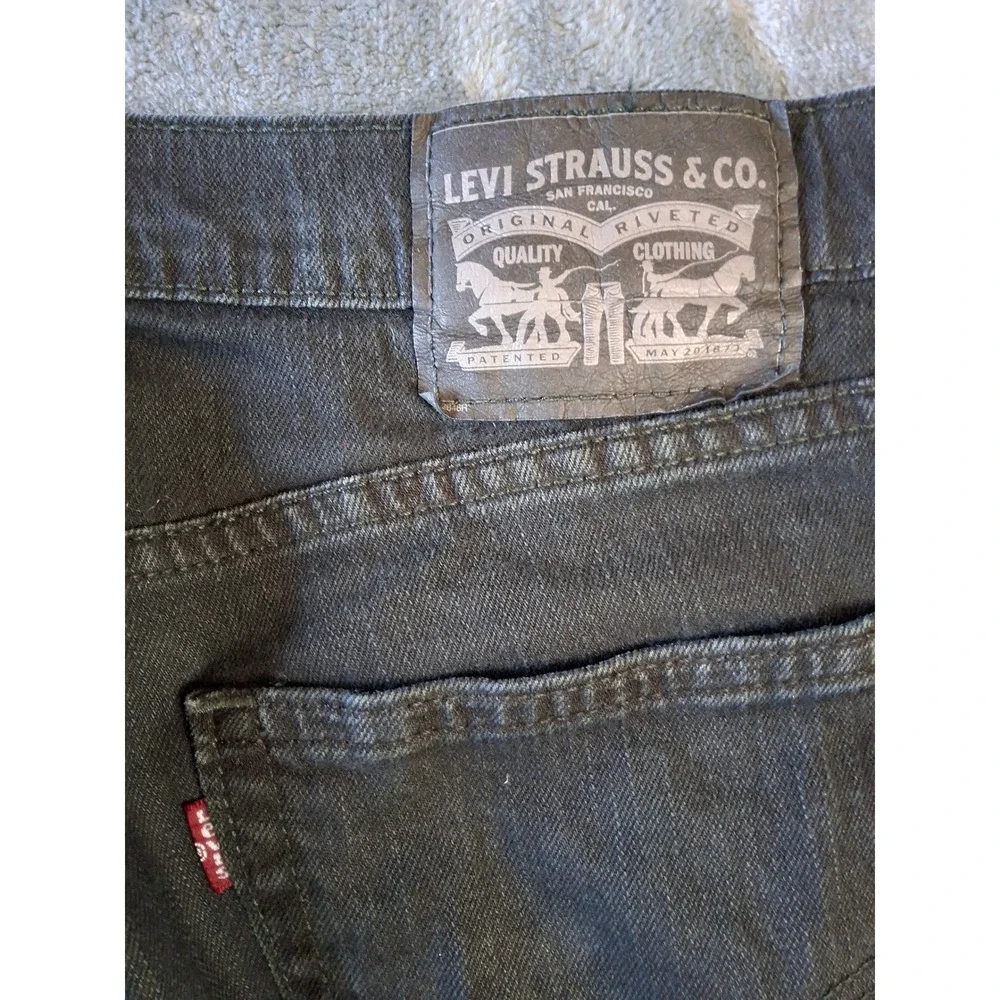 Levis 511 Slim Fit Jeans Mens 33x34 Dark Gray Charcoal Denim Pants 18181-0034